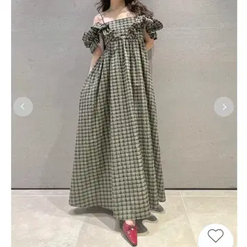 LILY BROWN 체크 무늬 맥시 원피스 사이즈 1