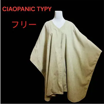 컨디션 최상 CIAOPANIC TYPY 프리 코듀로이 판초 롱 코트