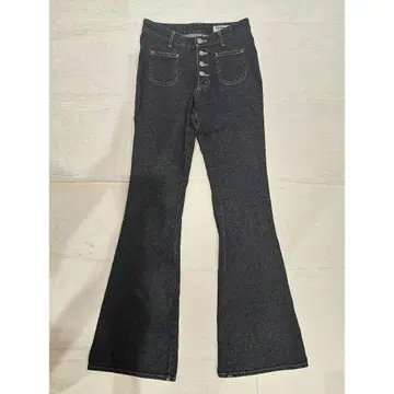 밥슨 BOBSON 청바지 청바지 데님 팬츠 네이비 플레어