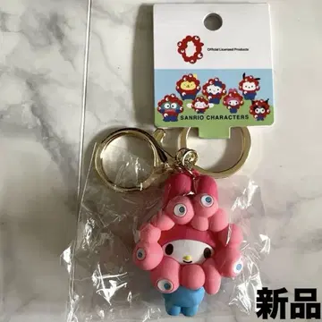 새상품 만박 미야쿠미야쿠 x 마이멜로디 입체마스코트컬러키링