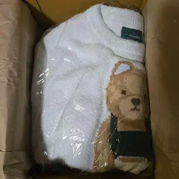 젤라피케 파우더 베어 자카드 풀오버 민트 그린