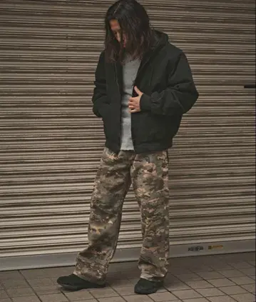 ALL RUNS 카모 데님 팬츠