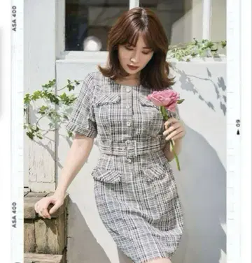 herlipto 하립투 클래식 트위드 미니 드레스 M