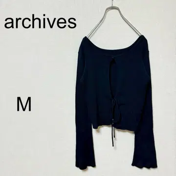 아카이브 archives 긴팔 상의 [ M ] 프론트 타이 라운드넥