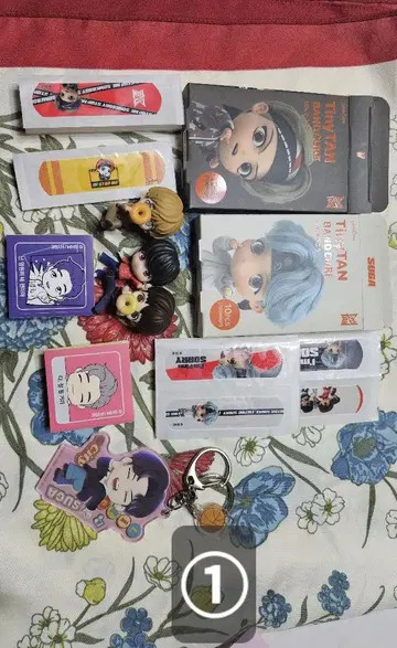 BTS 타이니탄 굿즈 세트 피규어