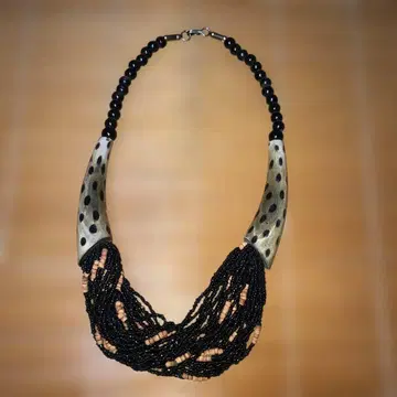 빈티지 목걸이 다층 비즈 에스닉 개성