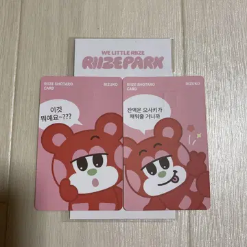 RIIZE 쇼타로 리즈코 카드 커버 스티커