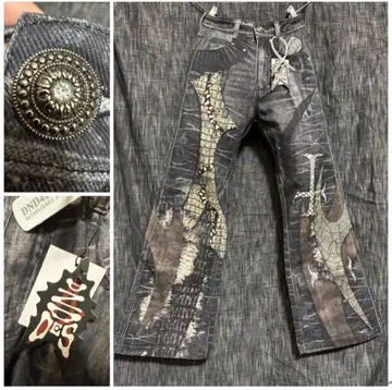 미사용 DND4DES 디에포데스 부츠컷 블랙 데님