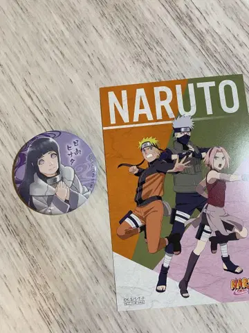 NARUTO 난자타운 닌자타운 히나타 캔뱃지 엽서