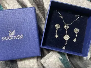 Swarovski 별 모양 크리스탈 귀걸이 목걸이 세트
