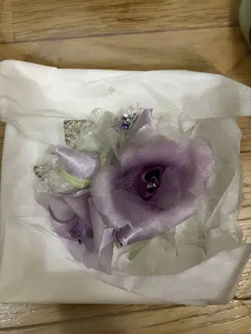 코사지 퍼플 새상품급 타카시마야