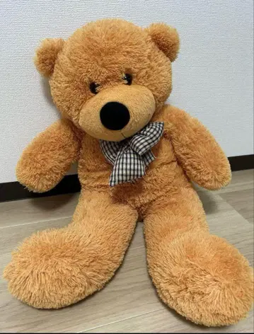 오렌지색 곰 봉제 인형