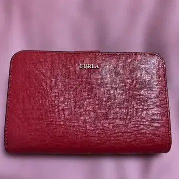 FURLA 이단 접이식 지갑 빨간색