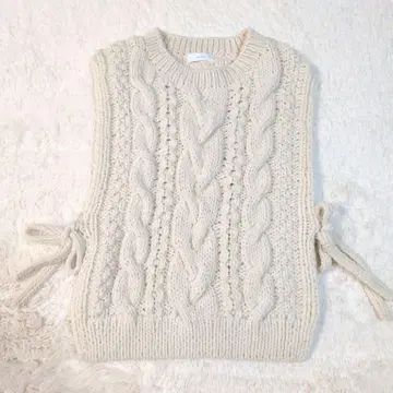 24AW 컨디션 최상 kagure 페루 아란 니트 베스트 케이블