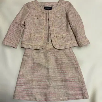 [ 미사용품 ] JILL STUART 핑크 트위드 스커트 셋업 S