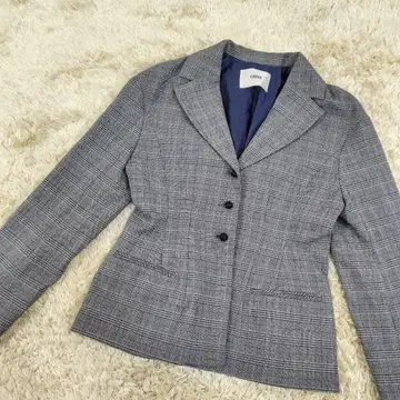 FUR FUR 글렌체크 테일러드 자켓
