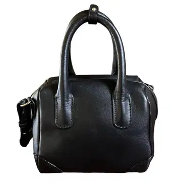 Allen Rouge 아렌루즈 천연 가죽 미니 보스턴 숄더백