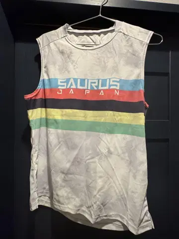 SAURUS 탱크탑 화이트 멀티 컬러