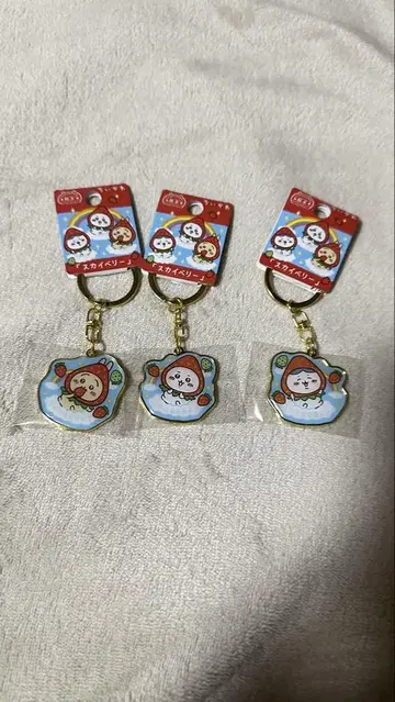 치이카와 (먼작귀) 지역 한정 키링 3개 세트