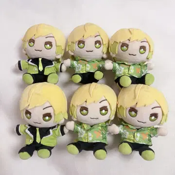 AMPTAKxCOLORS  앉은 봉제 인형 6개 세트