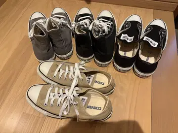 CONVERSE 올스타 스니커즈 4켤레 세트 새상품급 24.5cm