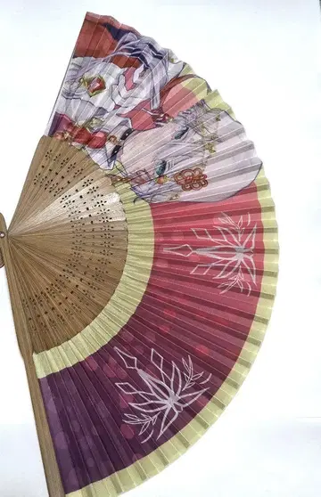 [컴퍼스] 오니가시키 우라 천 부채
