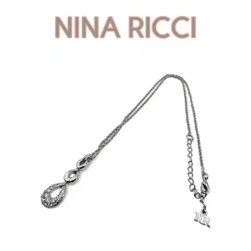 니나리치 NINA RICCI 목걸이 드롭 큐빅 새상품급