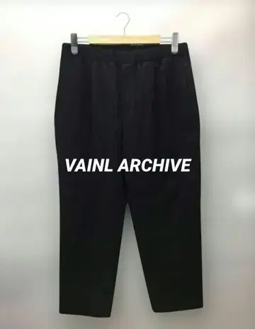 VAINL ARCHIVE 울 테이퍼드 이지 팬츠 블랙 M 사이즈