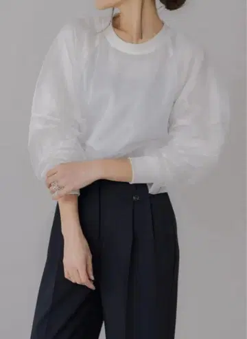 regleam LAYERED TULLE PULLOVER