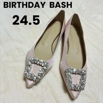 [ 미사용 ] BIRTHDAY BASH 비쥬 펌프스 핑크 24.5 일본제