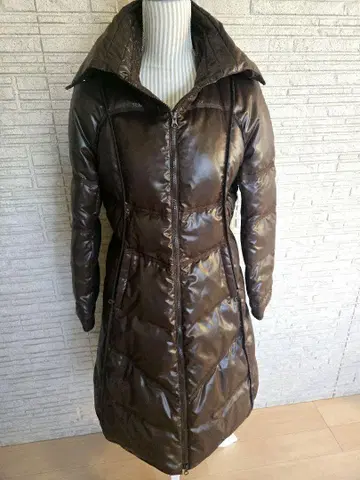 새상품급 브라운 롱 다운 자켓