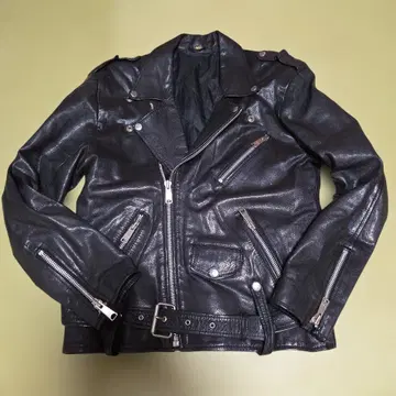 고급 더블 라이더 자켓 XL 상당 천연 가죽 YKK EU향 가죽