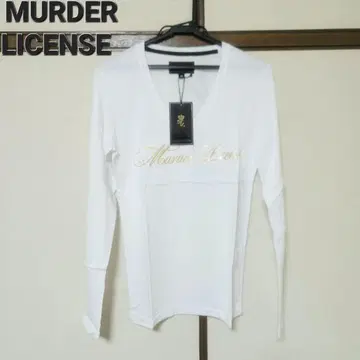 MURDER LICENSE 카시브 V넥 롱T
