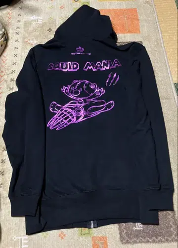 SQUID MANIA 스퀴드매니아 집업 후드티 XL 블랙