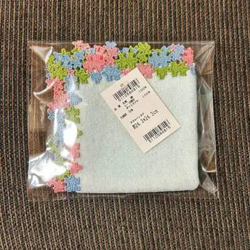 새상품 긴자와 레이스 시즌 타월 손수건 지그소 라이트 블루