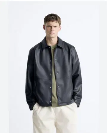 컨디션 최상 ZARA 자라 페이크 레더 자켓 XL
