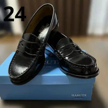 하루타 로퍼, 블랙, 24cm
