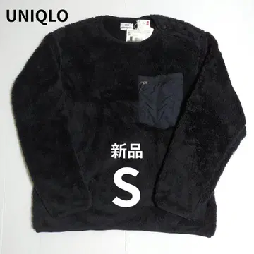 새상품 유니클로 플리스 풀오버 블랙 S 엔지니어드 가먼츠