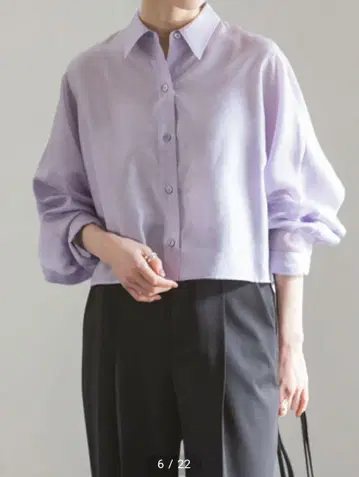 noble 드레이프 요크 숏 셔츠
