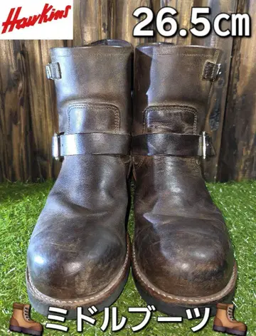Hawkins 미들 부츠 26.5cm 브라운