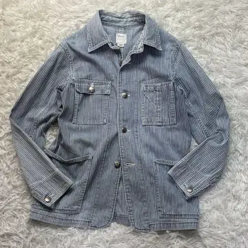 UES 웨스 히코리 커버올 셔츠 데님 워크 자켓 00