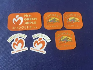 굿에일 x Mrs.GREEN APPLE 오리지널 스티커 6장 세트
