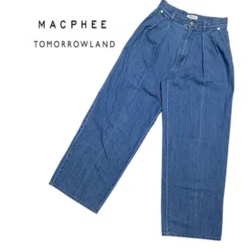 [ 새상품급 ] MACPHEE 맥피 투모로우랜드 와이드 데님 34