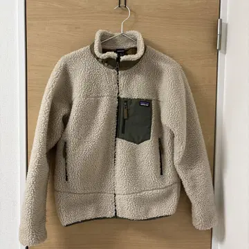 Patagonia 플리스 자켓 보아 아이보리 카키 XXL