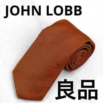 [ 고품질 ] JOHN LOBB 존 롭 넥타이 브라운 실크 100%