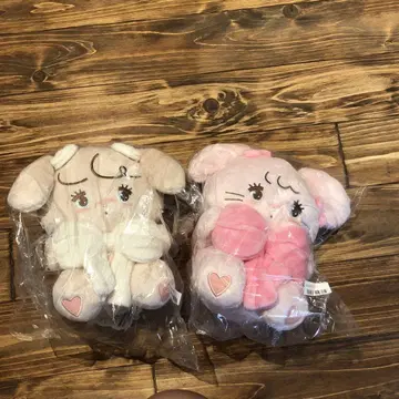 mikko 안아주는 리본 봉제 인형 2개 세트 미개봉 새상품 당일 발송