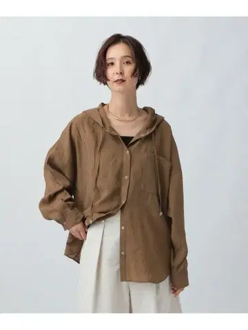 LEPSIM 시어 후드 긴팔 셔츠