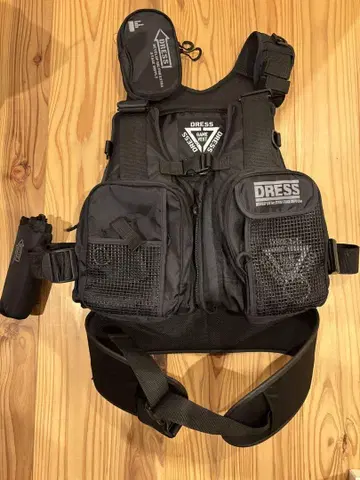 DRESS GAME VEST 블랙 낚시용 구명 조끼