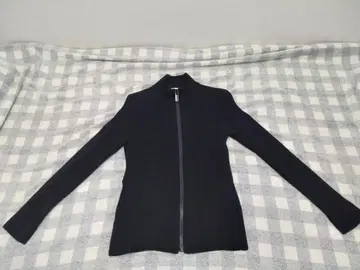 Calvin Klein 니트 집업 자켓 블랙