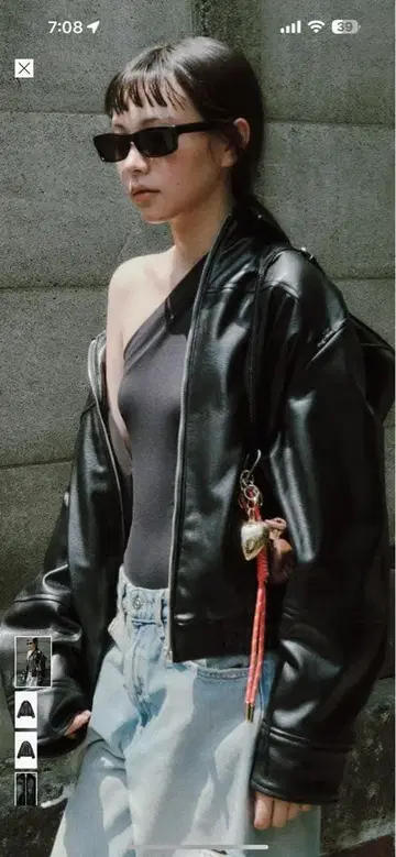 ZARA 인조 가죽 오버 자켓 미사용
